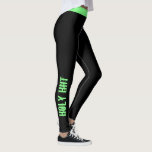 Custom Colour | "Holy Hiit" Workout Leggings<br><div class="desc">Fun and trendy workout design. You can either rock the "Holy Hiit" look or add your own custom text. Choose your legging colour and text colour by clicking on "customize it" and then the small eye dropper. Need help personalizing this product? Please use the contact button below and we will...</div>