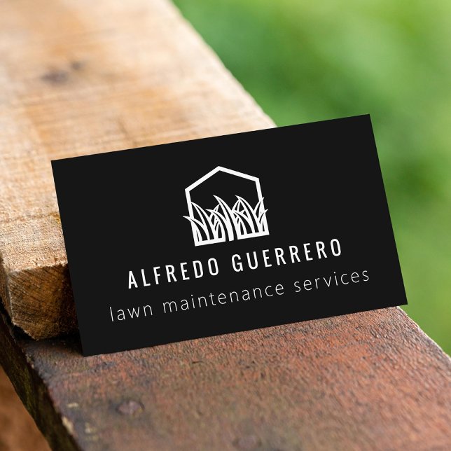 Custom Colour Home Lawn Care Gardener Landscaping Business Card (Creator Uploaded)