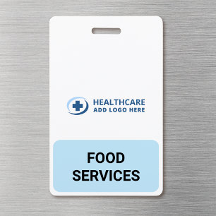 Custom Colour Hospital Cafeteria Companion Badge