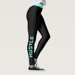 Custom Colour | "Hustle" Workout Leggings<br><div class="desc">Fun and trendy workout design. You can either rock the "Hustle" look or add your own custom text. Choose your legging colour and text colour by clicking on "customize it" and then the small eye dropper. Need help personalizing this product? Please use the contact button below and we will be...</div>
