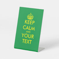 Custom colour keep calm and carry on tabletop