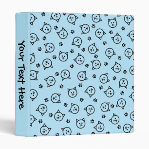 Custom Colour Kitty Pattern Binder