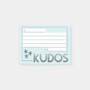 Custom colour kudos employee recognition post-its post-it notes