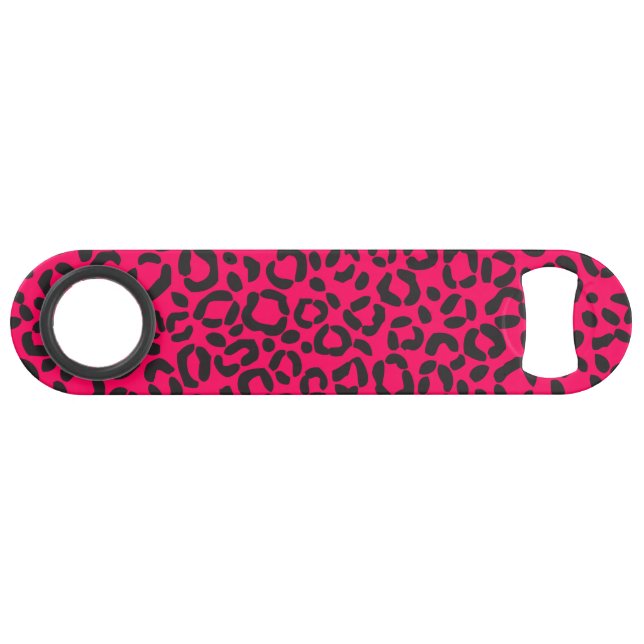 Custom Colour Leopard Print Pattern Bar Key (Front (Horizontal))