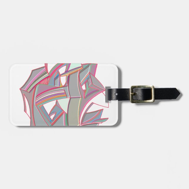 Custom Colour Luggage Tag (Front Horizontal)