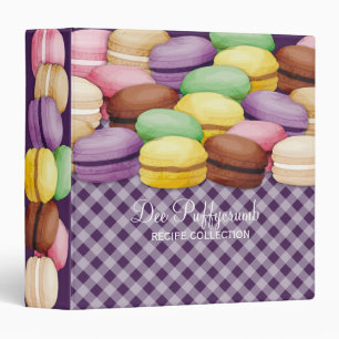 Custom colour macaroon meringue cookies bakery binder