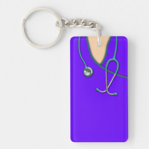 Custom Colour Medical Scrubs Keychain