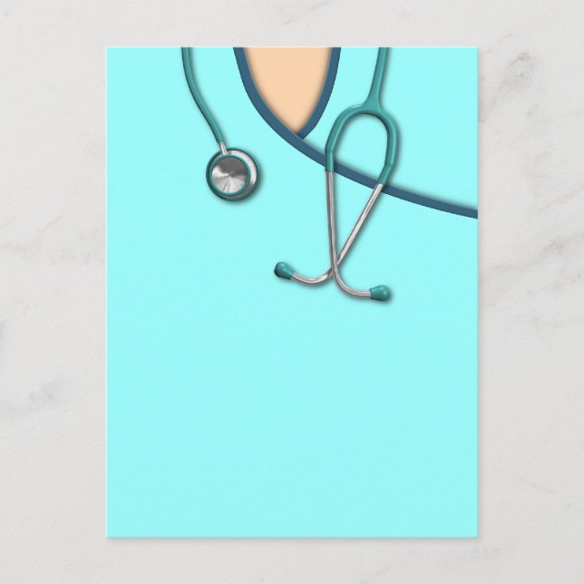 Custom Colour Medical Scrubs Postcard (Front)