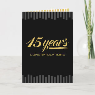Custom colour milestone employee anniversary card