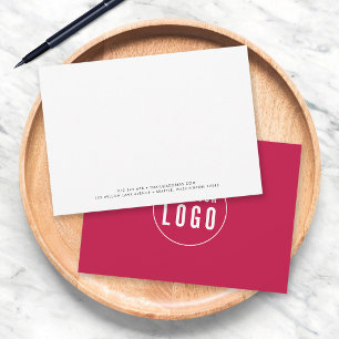 Custom Colour Minimalist Modern Add Logo Business Card
