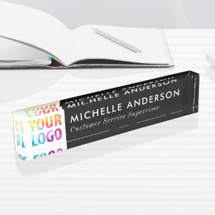 Custom Colour Modern Minimalist Business Logo Nameplate