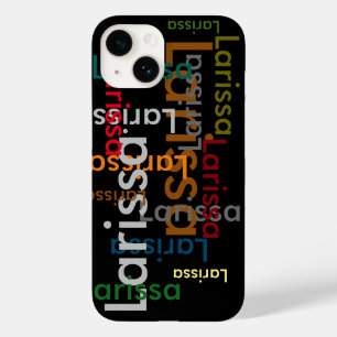custom colour pattern name typography Case-Mate iPhone 14 case