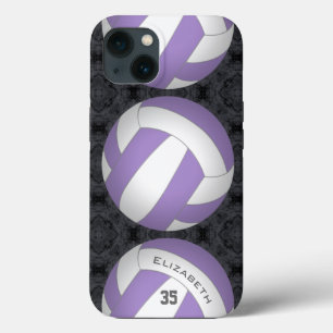 custom colour personalized girl's volleyball iPhone 13 case