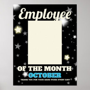 Custom colour photo insert employee of the month p poster