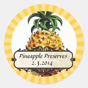 custom colour pineapple fruit canning label