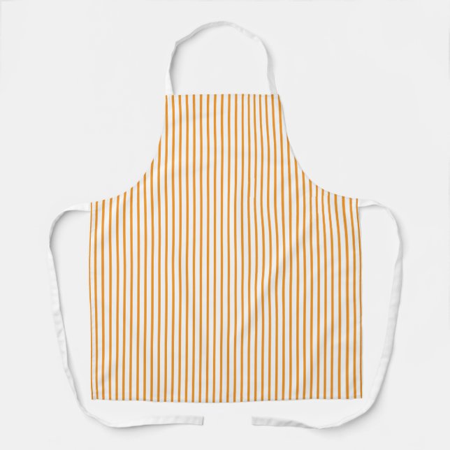 Custom Colour Pinstripe Pattern Apron (Front)