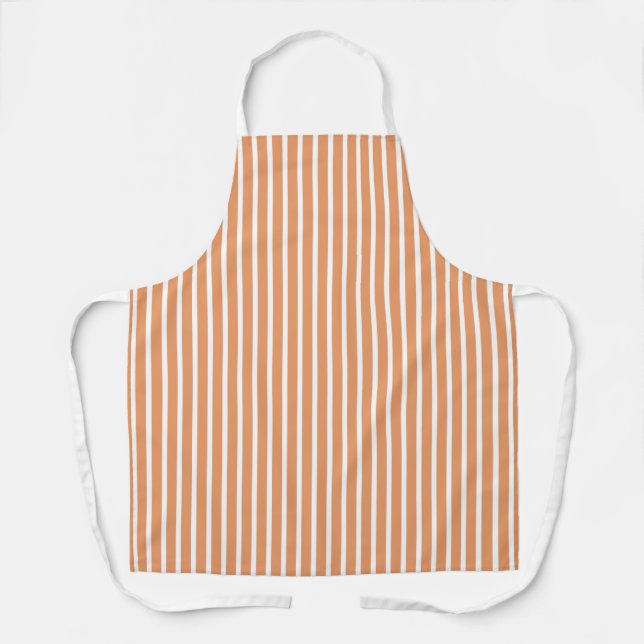 Custom Colour Pinstripe Pattern Apron (Front)
