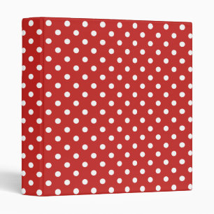 Custom Colour Polka Dot Pattern Binder