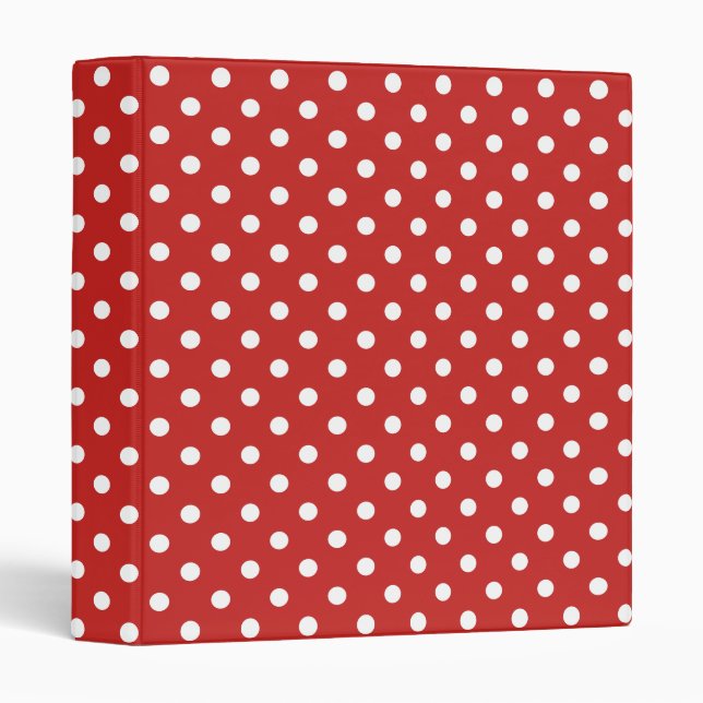 Custom Colour Polka Dot Pattern Binder (Front/Spine)