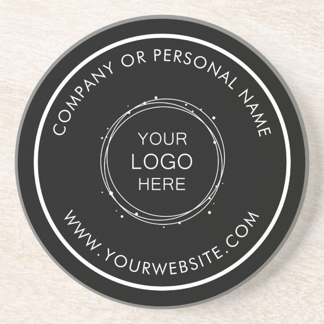 Custom Colour Promotional Business Logo Branded Coaster (Front)