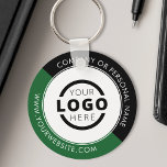 Custom Colour Promotional Business Logo Branded Keychain<br><div class="desc">Easily personalize this coaster with your own company logo or custom image. You can change the background colour to match your logo or corporate colours. Custom branded keychains with your business logo are useful and lightweight giveaways for clients and employees while also marketing your business. No minimum order quantity. Bring...</div>