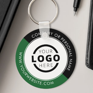 Custom Colour Promotional Business Logo Branded Keychain