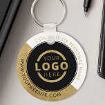 Custom Colour Promotional Business Logo Branded Keychain<br><div class="desc">Easily personalize this coaster with your own company logo or custom image. You can change the background colour to match your logo or corporate colours. Custom branded keychains with your business logo are useful and lightweight giveaways for clients and employees while also marketing your business. No minimum order quantity. Bring...</div>