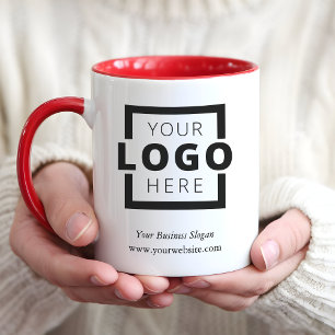 Custom Colour Promotional Business Logo Branded Mug