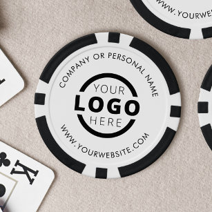 Custom Colour Promotional Business Logo Branded Poker Chips