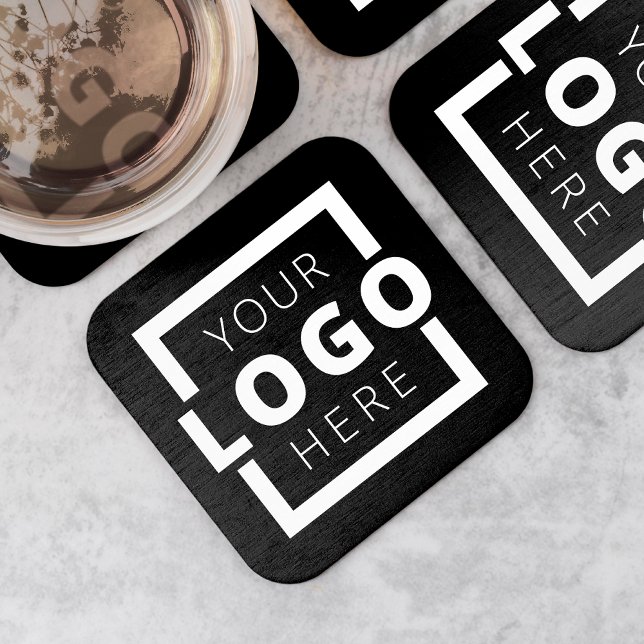 Custom Colour Promotional Business Logo Branded Square Paper Coaster (Creator Uploaded)