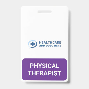 Custom Colour PT Physical Therapist Companion Badge