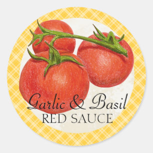 custom colour red sauce tomato sauce canning label