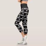 Custom colour RN nurse High Waisted Capris legging<br><div class="desc">Custom colour RN nurse High Waisted Capris legging. Black and white or custom colour. Trendy clothing for registered nurse,  caregiver,  graduate student etc.</div>