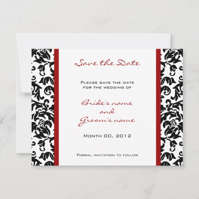 Custom Colour Save the Date cards (Front)