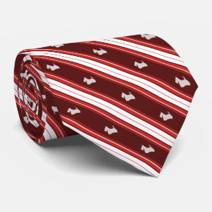 Custom Colour Scottish Terrier Stripe Tie