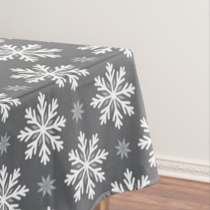 Custom Colour Snowflake Pattern Tablecloth