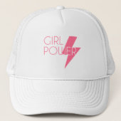 Custom Colour Stylish Girl Power Cool SVG Design Trucker Hat (Front)