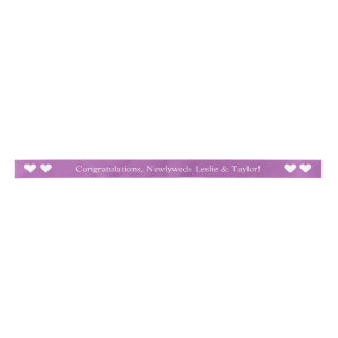Custom colour & text ribbon satin ribbon