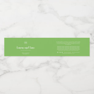 Custom Colour Typewriter Ingredients Product Label