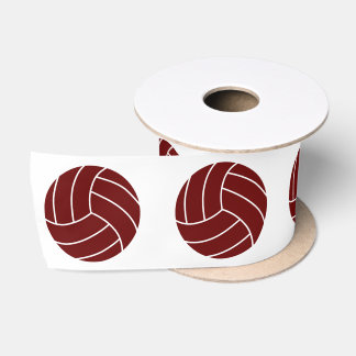 Custom Colour Volleyball Team Sports Party Satin Ribbon