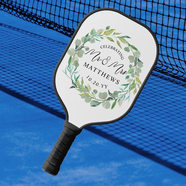 Custom Colour Wedding Greenery Pickleball Paddle (Creator Uploaded)