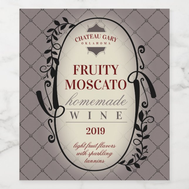 Custom colour wedding homemade wine personalized label (Single Label)