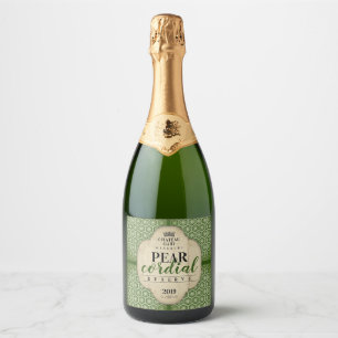Custom colour wedding homemade wine personalized sparkling wine label