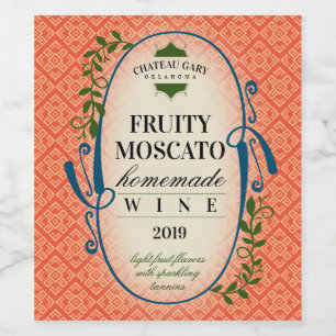 Custom colour wedding homemade wine personalized w label