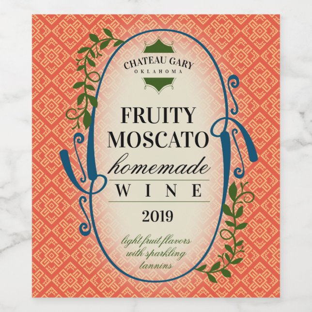 Custom colour wedding homemade wine personalized w wine label (Single Label)