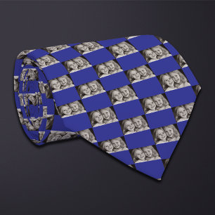Custom Colour Wide Rectangular Photo Pattern Tie