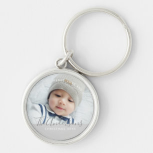 Custom Colour with Custom Photo and Text Keychain