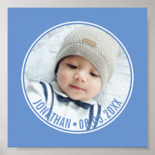 Custom Colour with Custom Photo and Text Poster