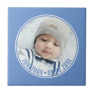 Custom Colour with Custom Photo and Text Tile