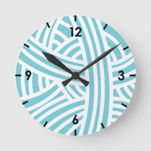 Custom Colour Yarn - Stylized Yarn Ball Round Clock